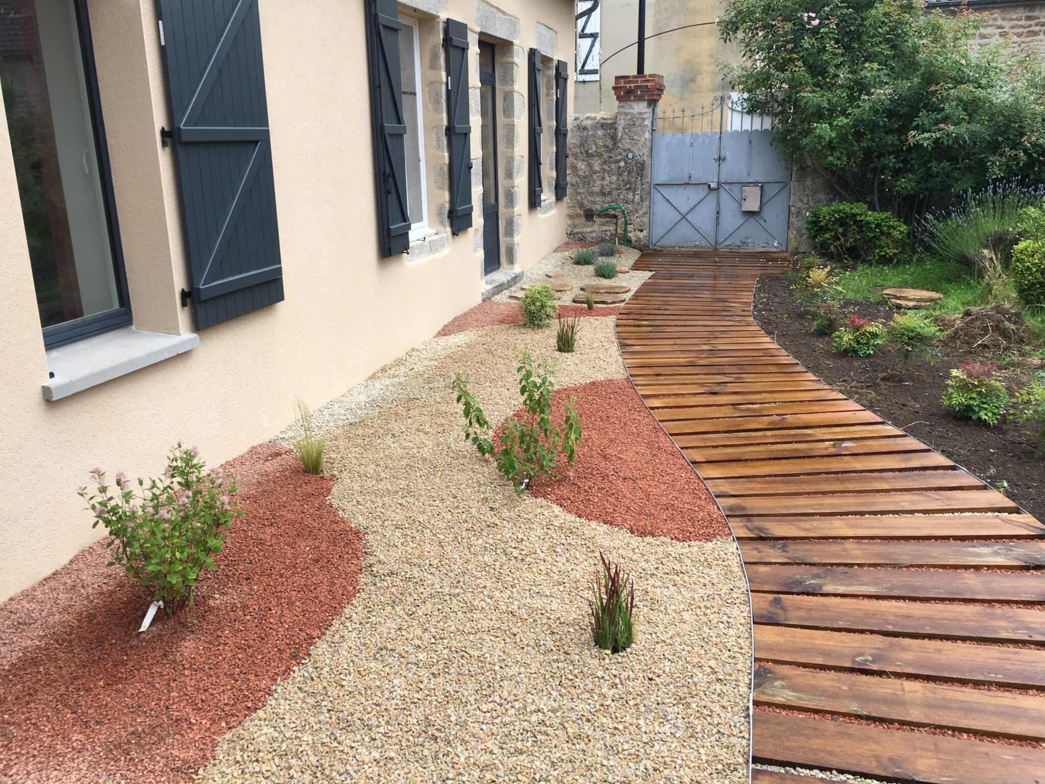 création d'une cours et allée