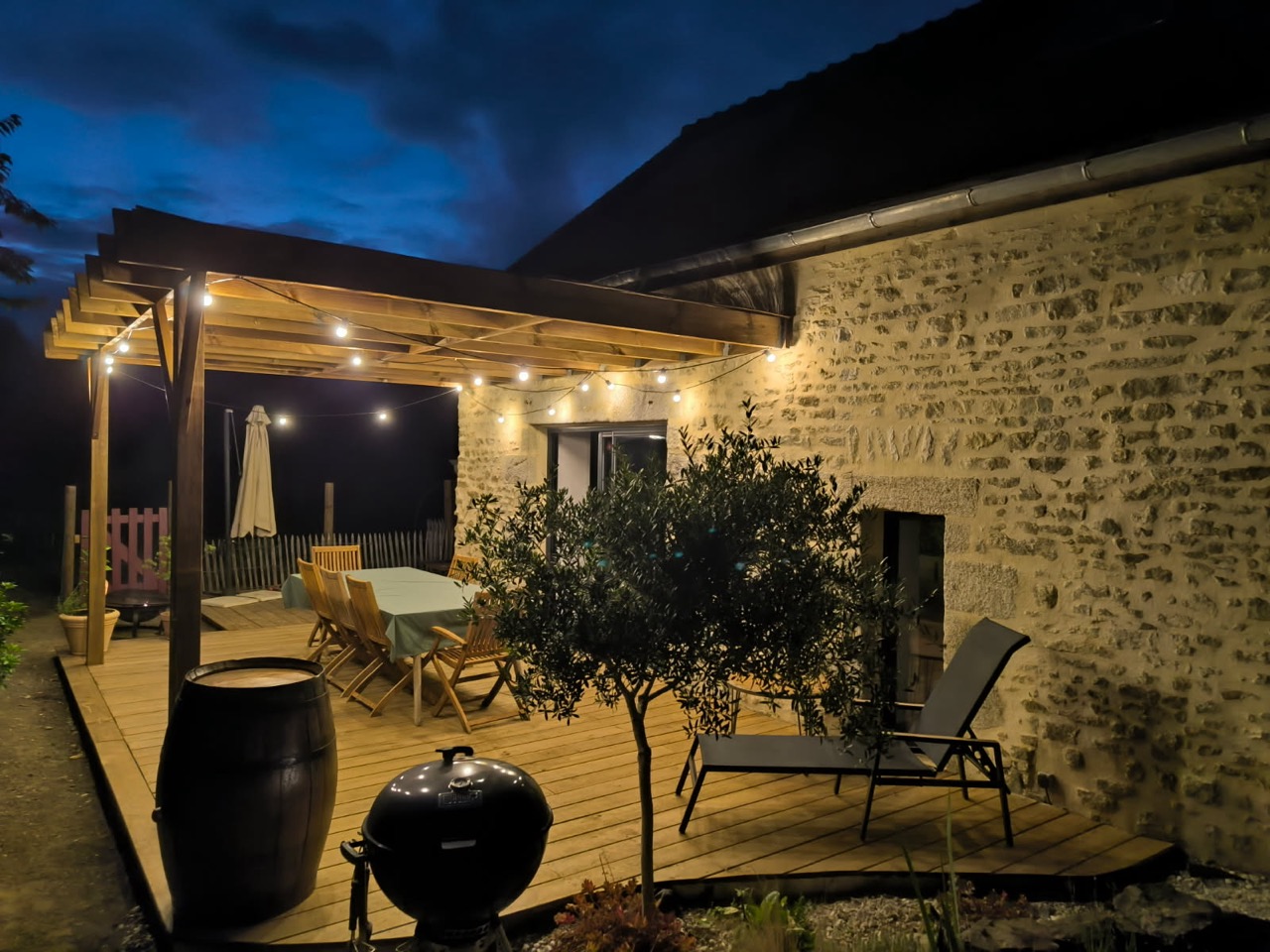 aménagement d'une pergolas et terrasse
