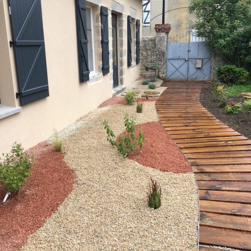 création d'une cours et allée